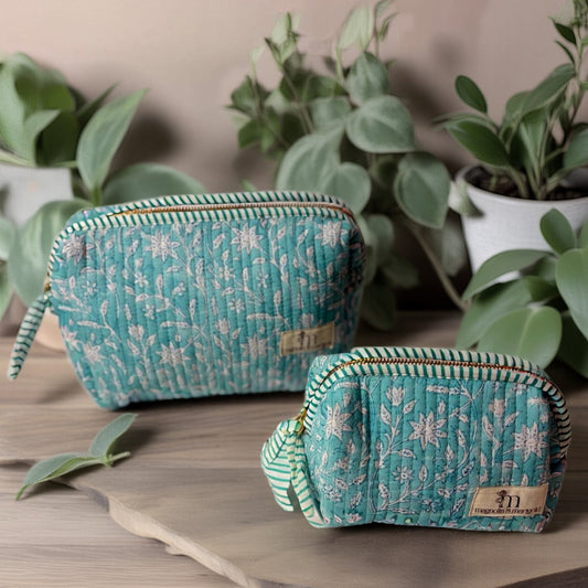 Jaipur Teal Pouch