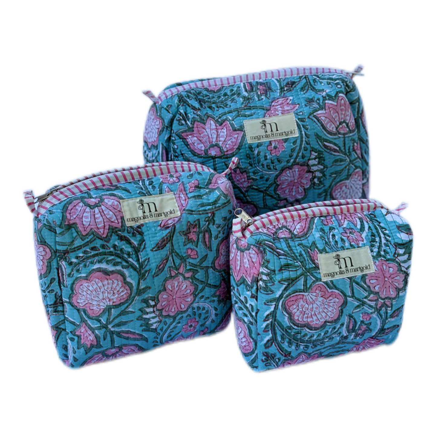 Pink Lotus Waterproof Travel Pouch