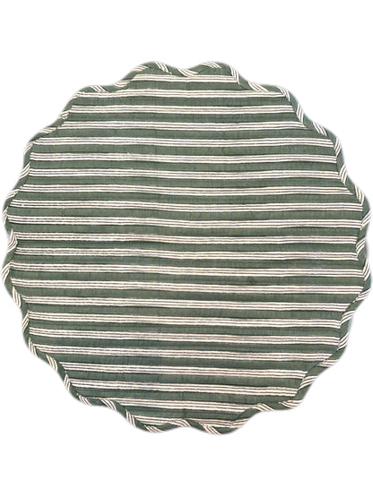 Holiday Poinsettia Round Placemat