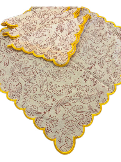 Golden Harvest Embroidered Napkins